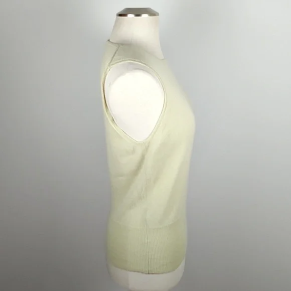 100% Cashmere Ann Taylor NWOT Sleeveless Knit Sweater Vest Top Size XL - Picture 6 of 10